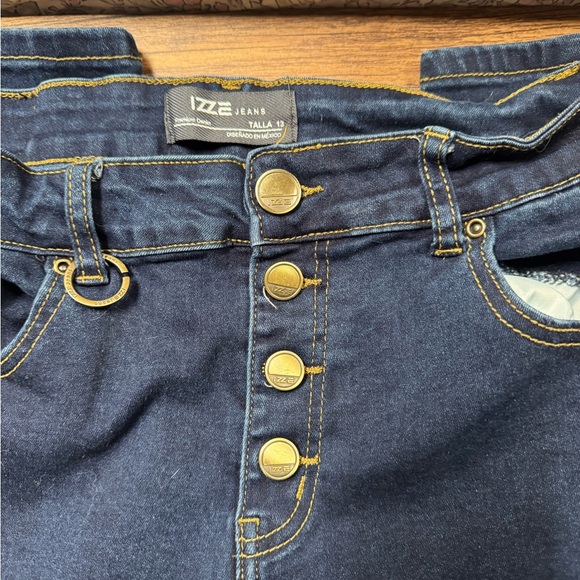 IZZE High Rise Dark Indigo Jeans - Picture 2 of 5